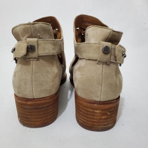 Sam Edelman | Pierson Suede Ankle Booties with Ladder Slit Design - Picture 6 of 16